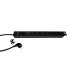 LANSE 3-PLAY - PDU 19 STRØMSKINNE 6x16A D AMP.METER