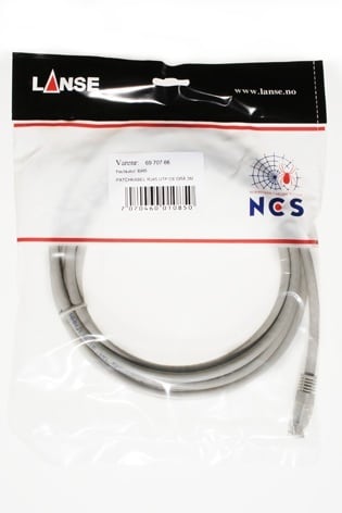 Lanse - Patchkabel S/FTP KAT.6A LSOH GRÅ 10m 