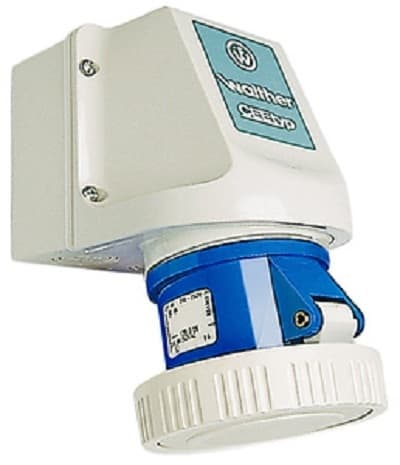 Walther-Werke - Stikk innfelt vegg 2/16.Schuko IP44