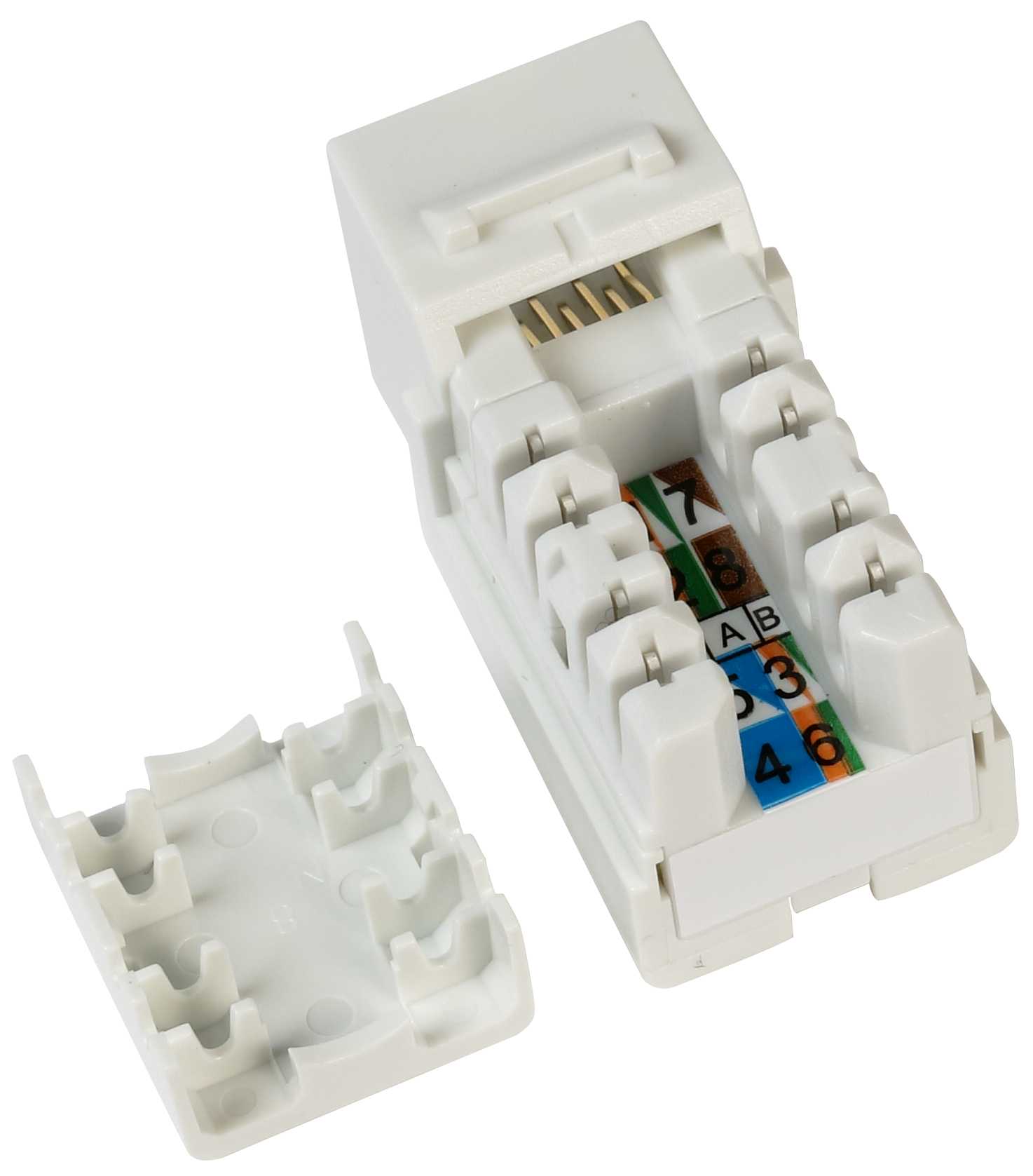 Lanse - Keystone for panel/boks/vegguttak UTP Cat6