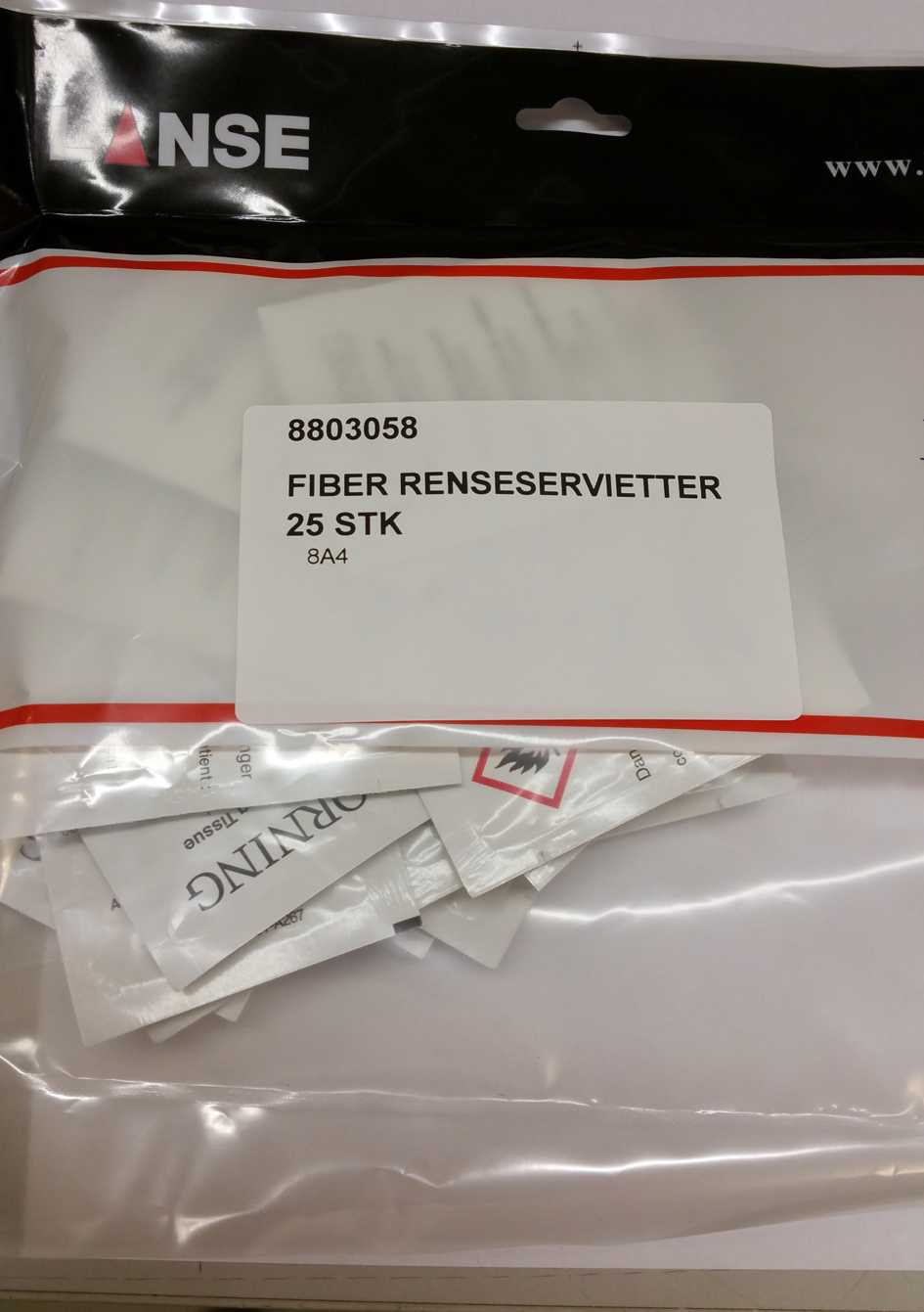 LANSE 3-PLAY - Fiber Renseservietter 25 Stk