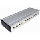 Lanse - PATCHBOKS 12 X RJ45 STP KAT.6 ALU