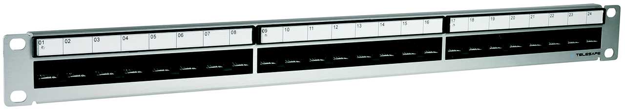 Lanse - PATCHPANEL 24 X RJ45 MODUL 1U Cat 5E utp