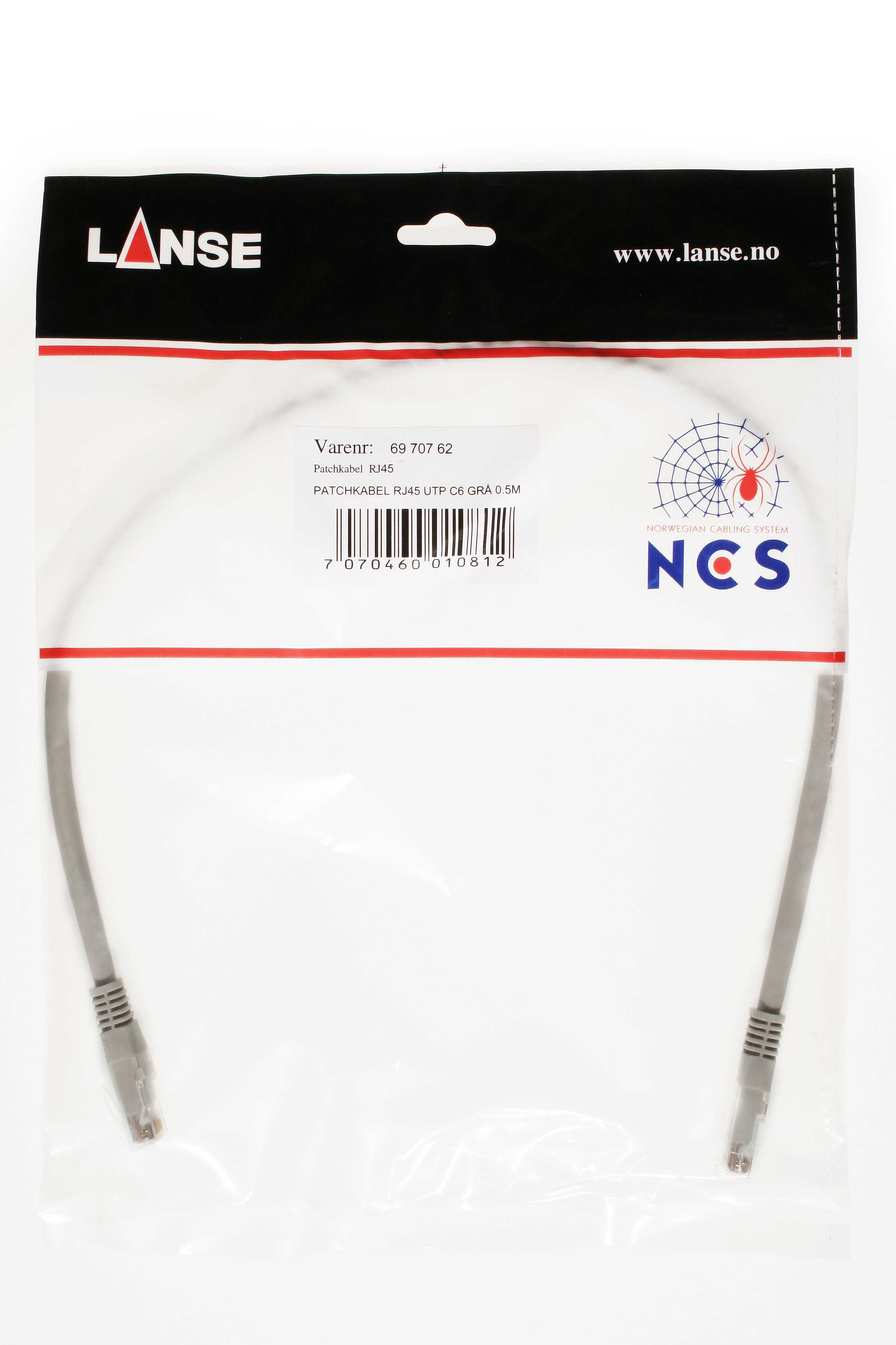 Lanse - Patchkabel UTP CAT6 Grå 1M 