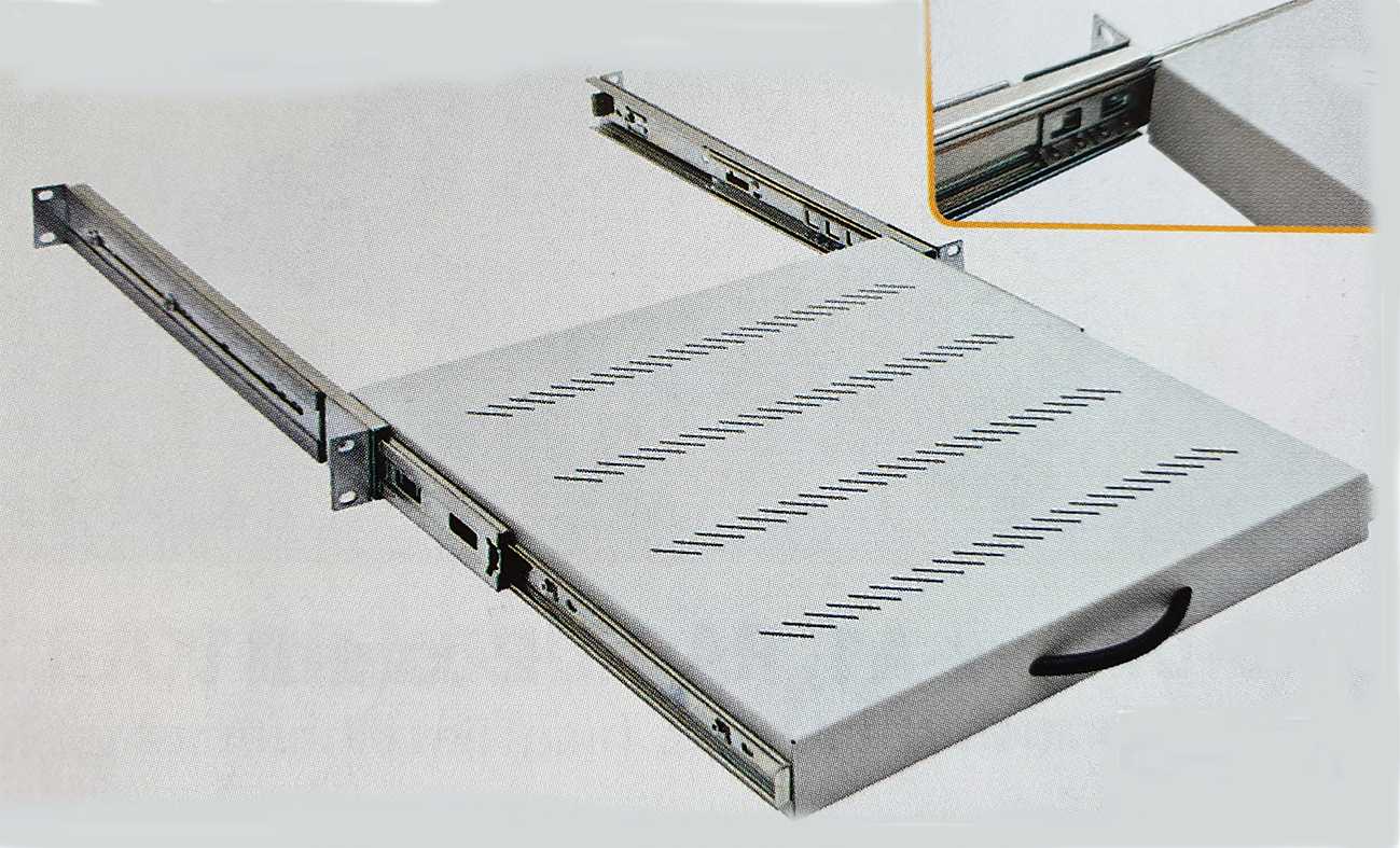 Lanse - HYLLE TELESKOP 2U SORT 40cm 19 FESTE FORAN/BAK