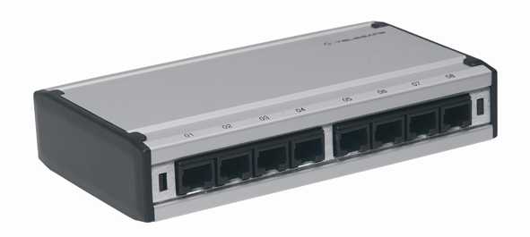 Lanse - PATCHBOKS 8XRJ45 STP CAT6