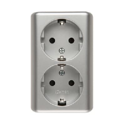 Kontakt-S - Stikk dobbel pv. SORT