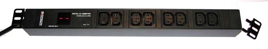 LANSE 3-PLAY - 19" STRØMSKINNE 8x10A C13 AMP