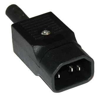 Lanse - APPARATSTØPSEL 10A C14 HANN