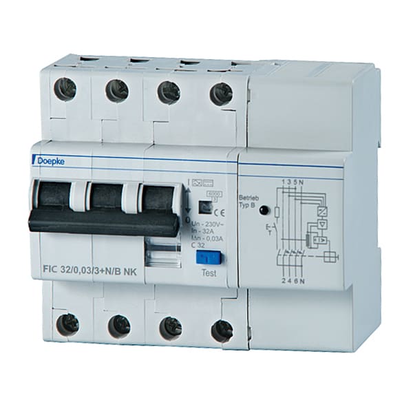 Doepke Schaltgeräte GmbH - FIC4B JFB/AUT 16A C 4P 30mA 6M