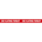 Melbye - Al-skilt Klatring forbudt A303