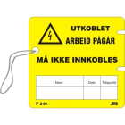 Melbye - Skilt Utkobling arbeid pågår 100x95x3mm