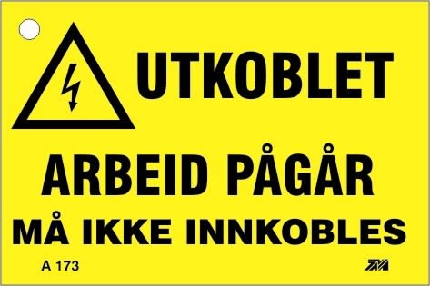 Melbye - Al-skilt, Utkoblet for låsing 150x100x2mm