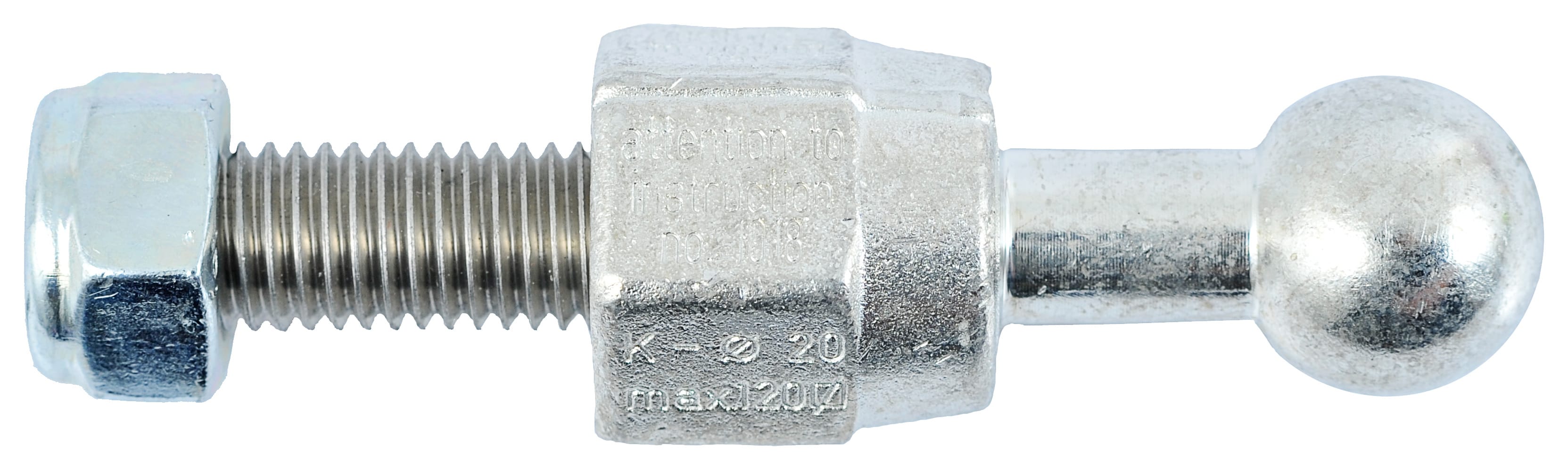 Melbye - RETT KULEBOLT 25MM/16/68