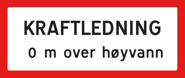 Melbye - Farvannsskilt underskilt