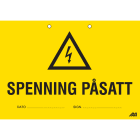 Melbye - Skilt papp spenning påsatt