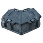 Melbye - Jernbanekanal 45° Venstre, lengde ca 0,7 m