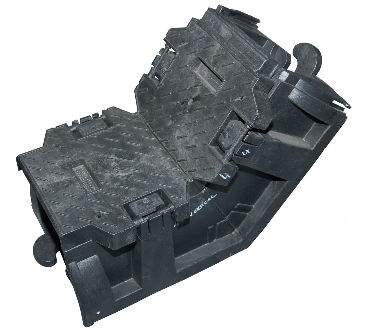 Melbye - Jernbanekanal 45° Opp, lengde ca 0,7 m