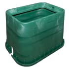 Melbye - Trekkekum SW1220-18 HDPE Grønn u/lokk, im=48x65x45 ym=53x70x45cm