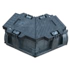 Melbye - Jernbanekanal 45° Høyre, lengde ca 0,7 m