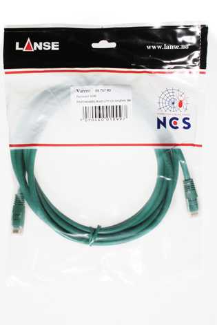 Lanse - PATCHKABEL UTP CAT6 GRØNN 10m  Lanse