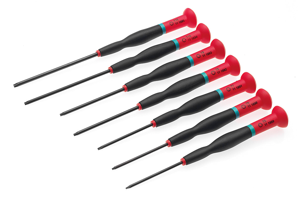 Cimco - Skrutrekkersett Elektronikk TORX 7 deler.