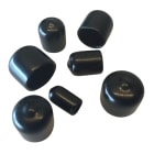 Melbye - Endehette 8mm svart, 100st/pk