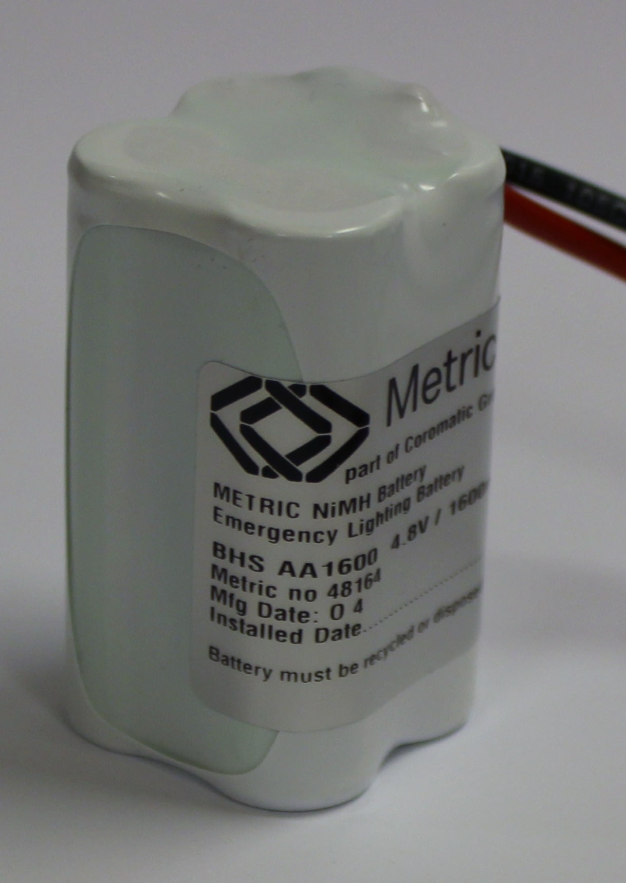 Coromatic AS - Batteripakke 4,8V 1,6Ah NiMh