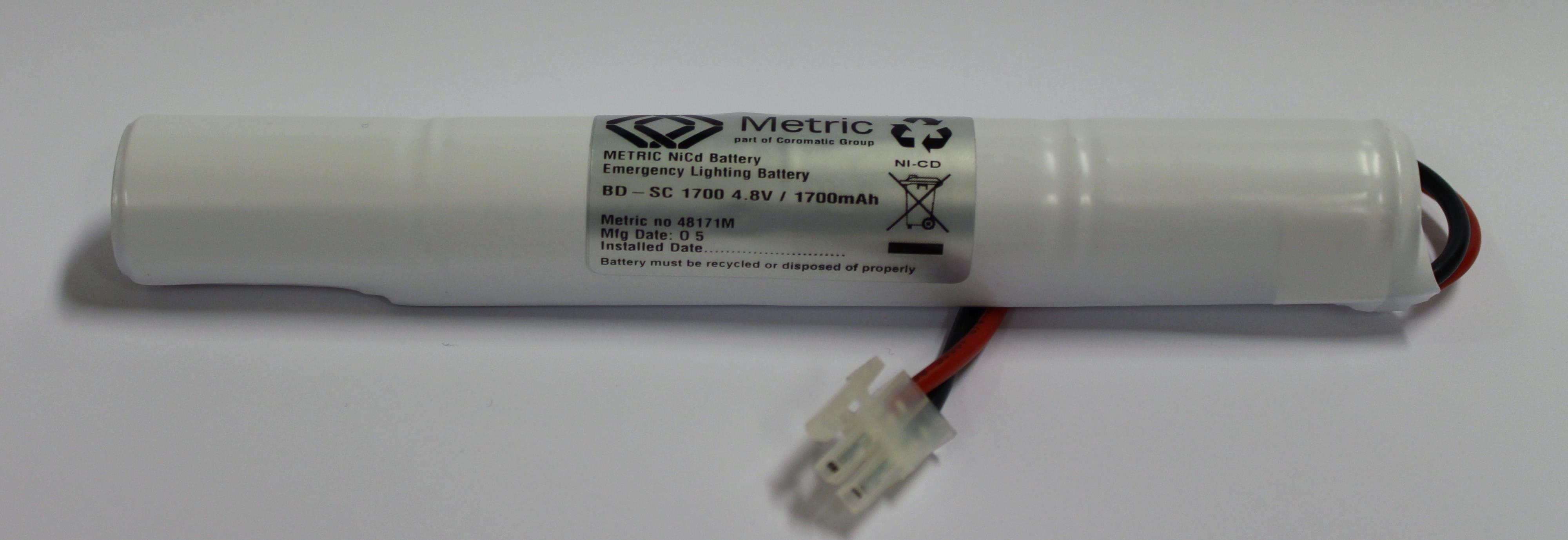 Coromatic AS - Batteripakke 4,8V 1,7Ah NiCd