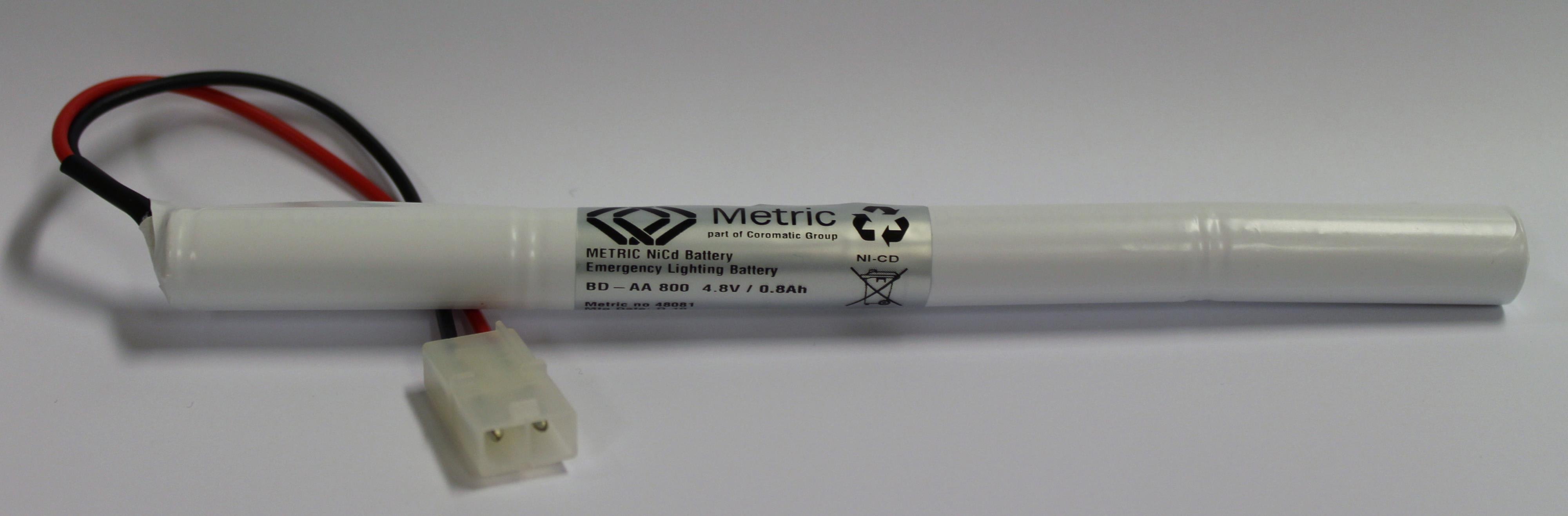 Coromatic AS - Batteripakke 4,8V 0,8Ah NiCd