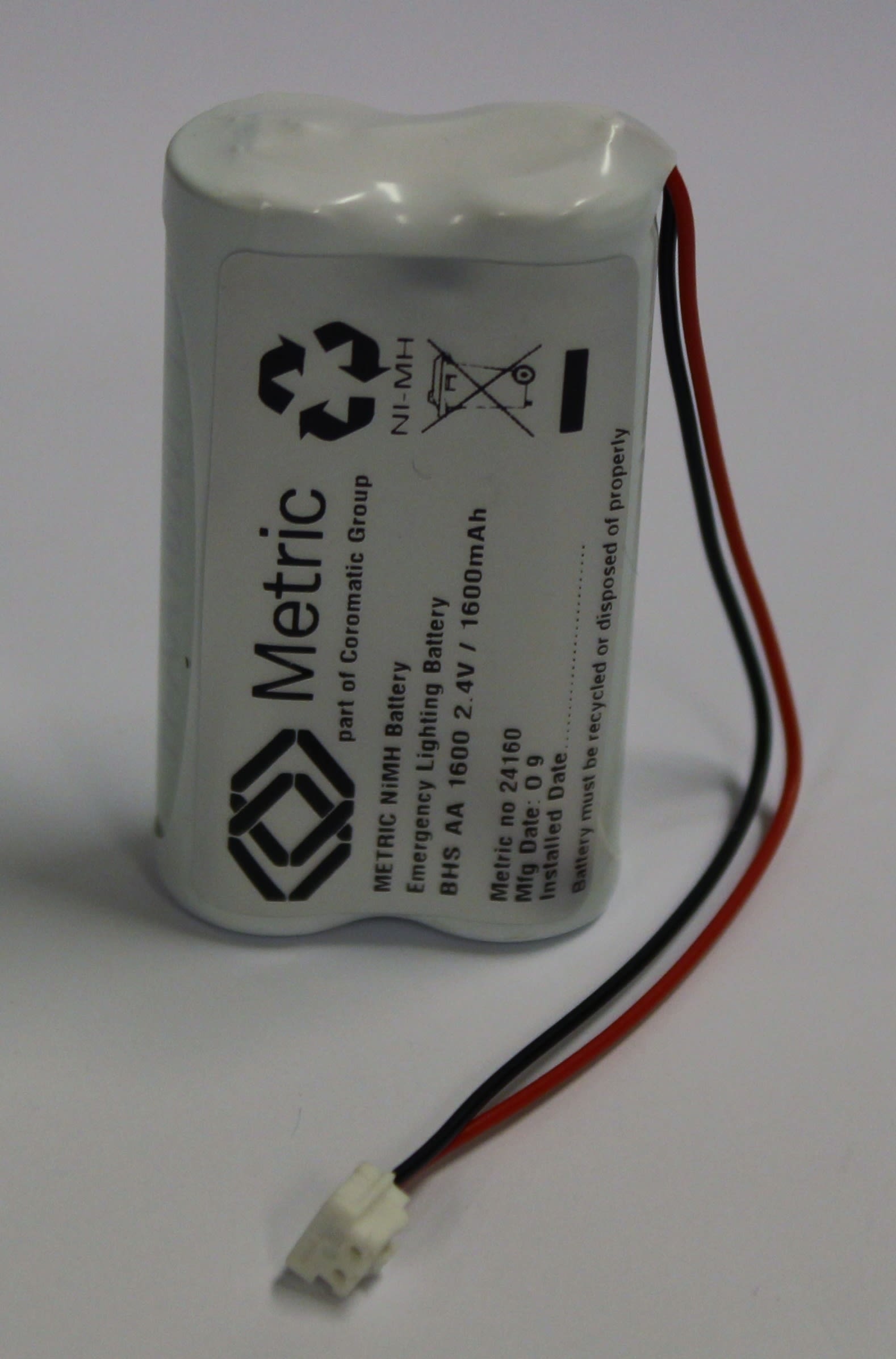 Coromatic AS - Batteripakke 2,4V 1,6Ah NiMh