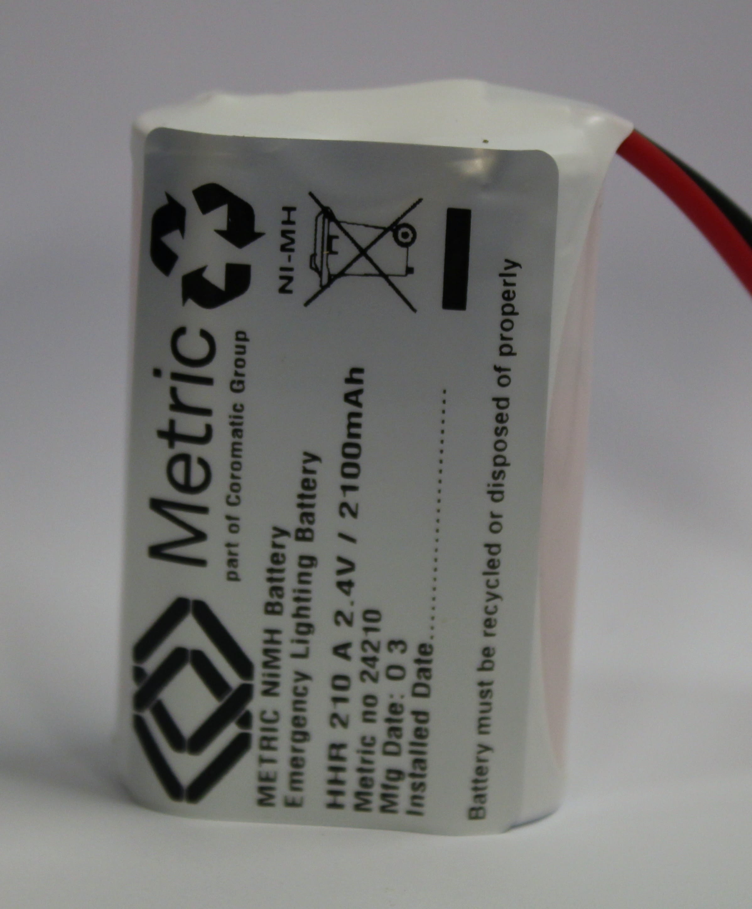 Coromatic AS - Batteripakke 2,4V 2,1Ah NiMh