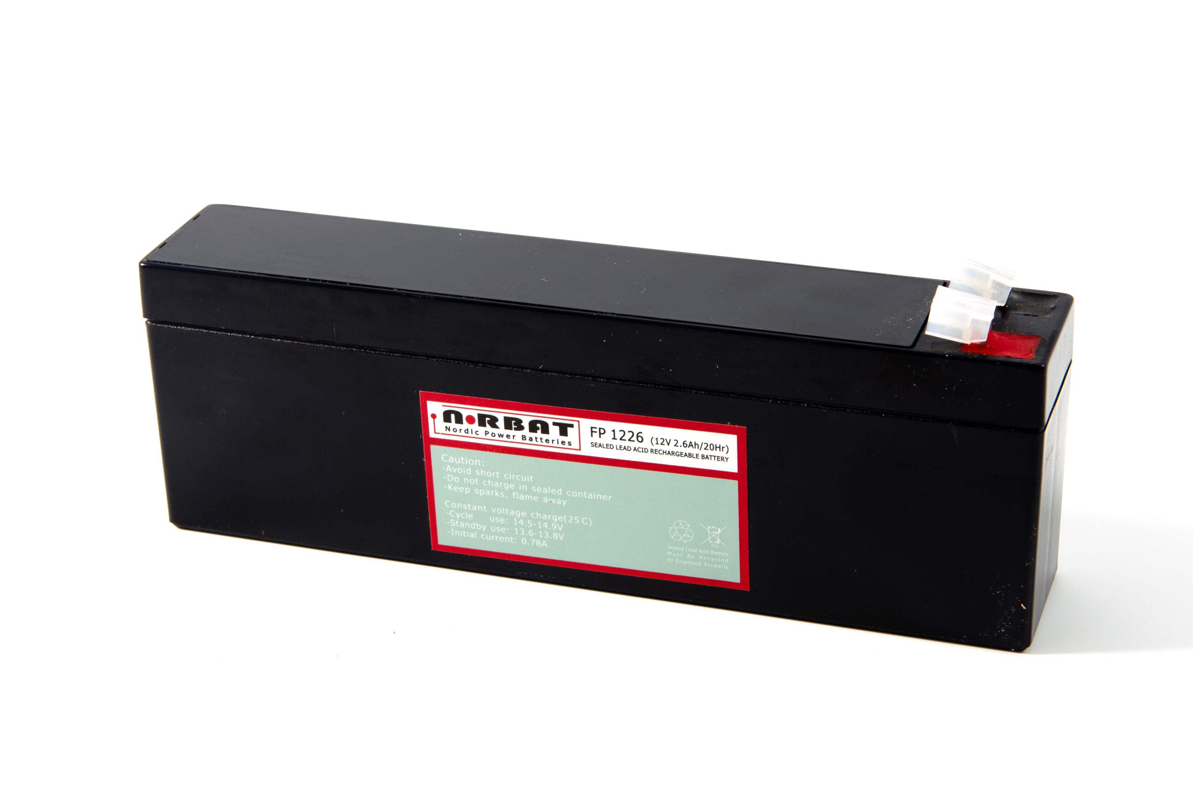 Coromatic AS - Blybatteri FP1226 12V 2,6Ah