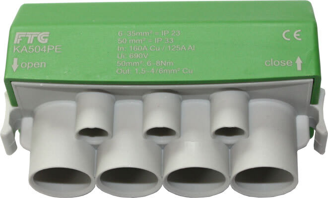 FTG - Koblingsklemme 4X50 AL+3X6 CU G/G