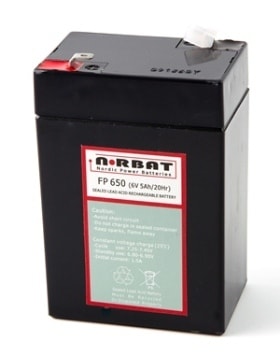 Coromatic AS - Blybatteri FP650 6V 5Ah