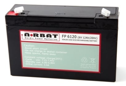 Coromatic AS - Blybatteri FP6120 6V 12Ah