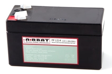 Coromatic AS - Blybatteri FP1214 12V 1,4Ah