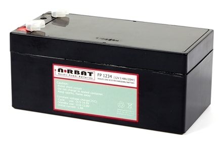 Coromatic AS - Blybatteri FP1234 12V 3,4Ah