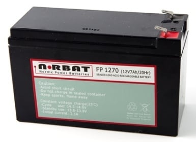 Coromatic AS - Blybatteri FP1270 12V 7Ah