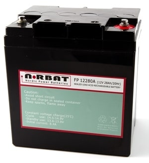 Coromatic AS - Blybatteri FP12280 A 12V 28Ah