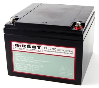 Coromatic AS - Blybatteri FP12280 12V 28Ah