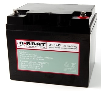 Coromatic AS - Blybatteri LFP1245 12V 45Ah