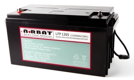 Coromatic AS - Blybatteri LFP1265 12V 65Ah