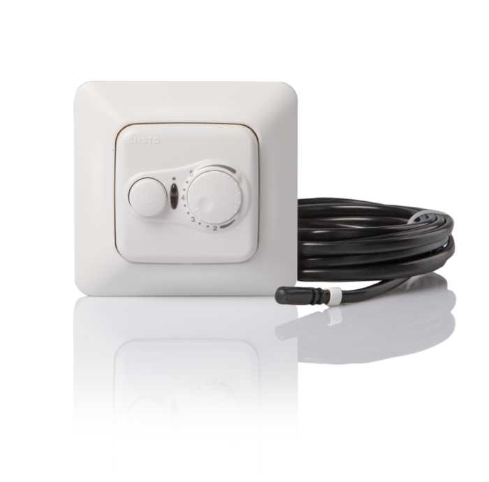 Ensto Nor AS - TERMOSTAT ECO10FJ+E 10A ENSTO  M/GULVFØLER