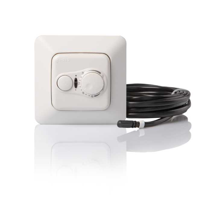 Ensto Nor AS - TERMOSTAT ECO16FRJ+E 16A ENSTO  KOMBI M/ROM OG GULVFØLER