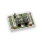 Ensto - Nummerert releplint i kapsling. 2x2 12V DC plint 0,65mm med sabotasjekontakt