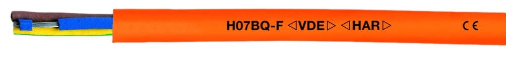 Primatec AS - H05BQ-F 5G0,75 PUR/EPR, KULDEBESTANDIG ORANGE, HARMONISERT