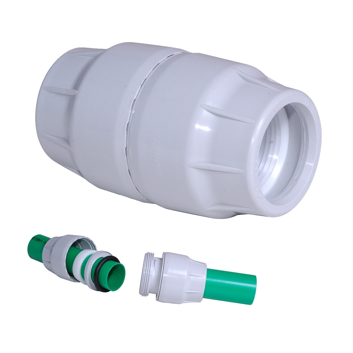 Pipelife - 32 mm Comfit strekkfast skjøtemuffe for optorør