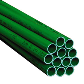 Pipelife - 25 mm grønne PVC brannvarslingsrør, 4 m