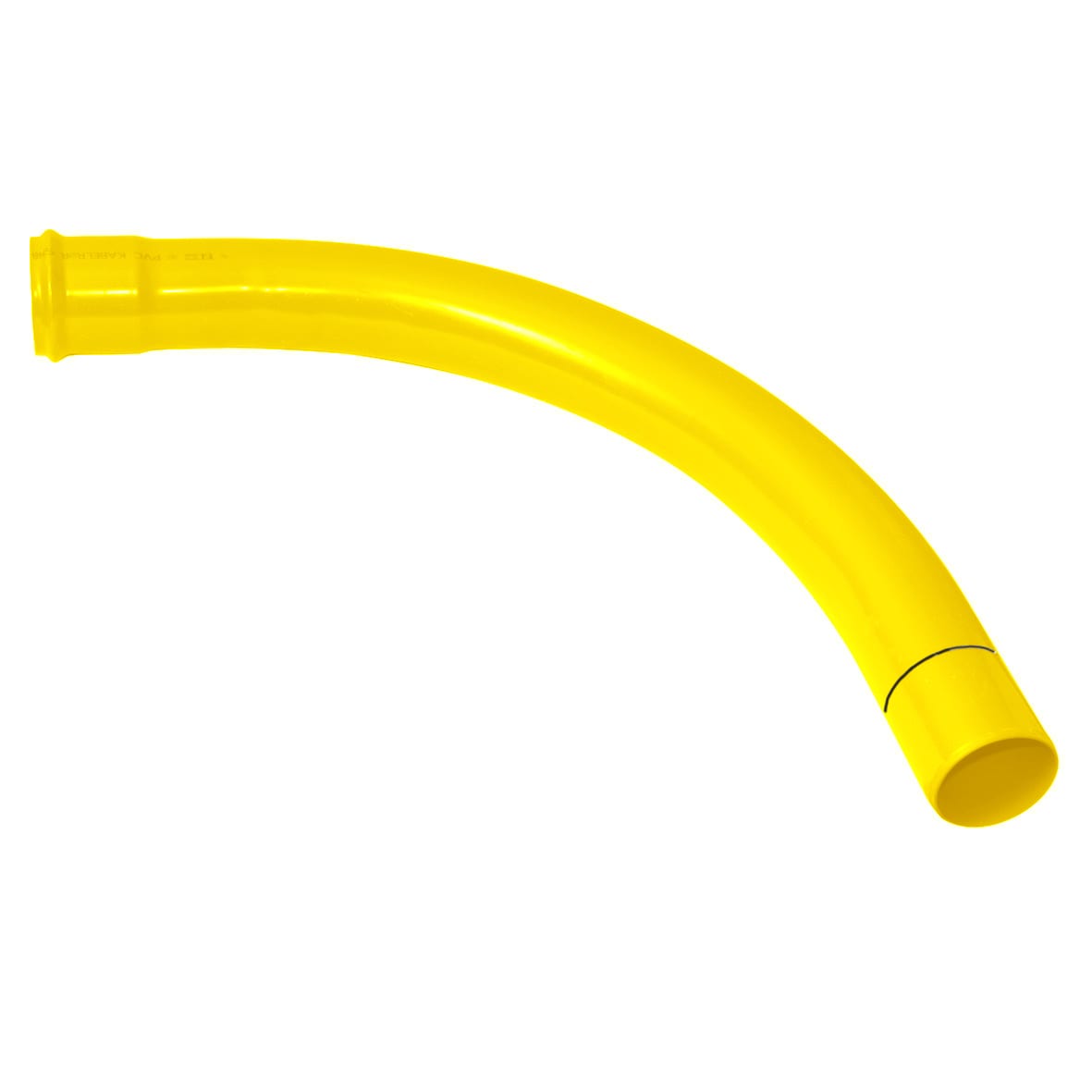 Pipelife - 110mm - 15° Protectline bend til kabelrør, PVC, radius=2,0, gul